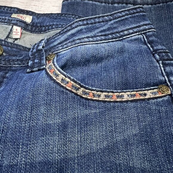 Reba McEntire Jeans Size 6 Embellished Pockets Rhinestone Trim Bootcut Western - Picture 10 of 14